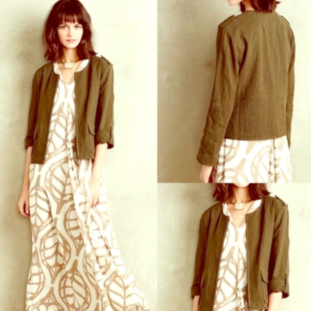 Sanctuary military jacket in olive green